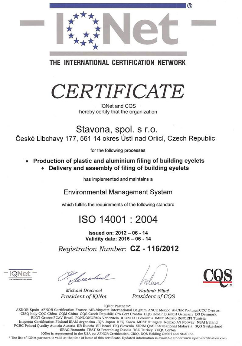 IQNet 14001 ENG